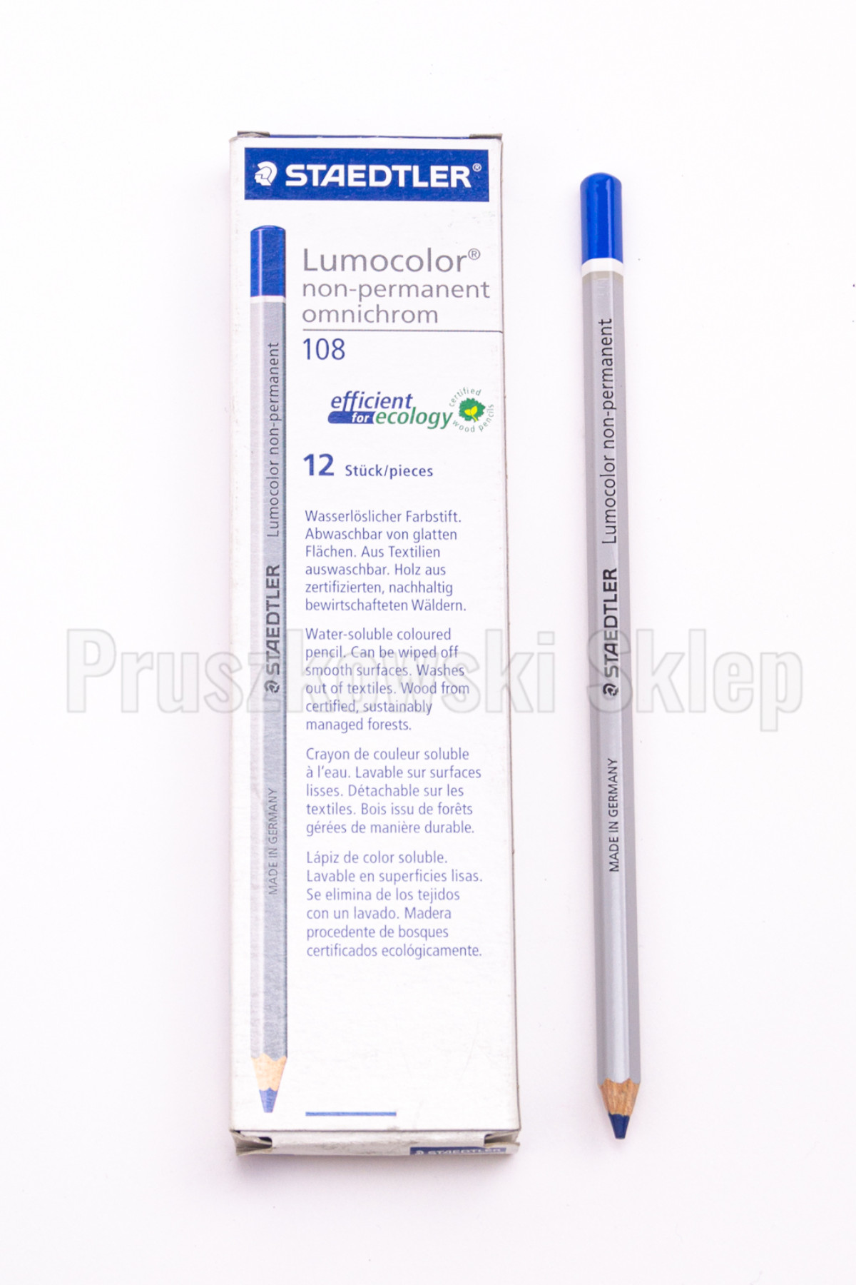 STAEDTLER LUMOCOLOR NON-PERMANENT OMNICHROM ROZPUSZCZALNY W WODZIE KOLOROWY OŁÓWEK - obrazek 4