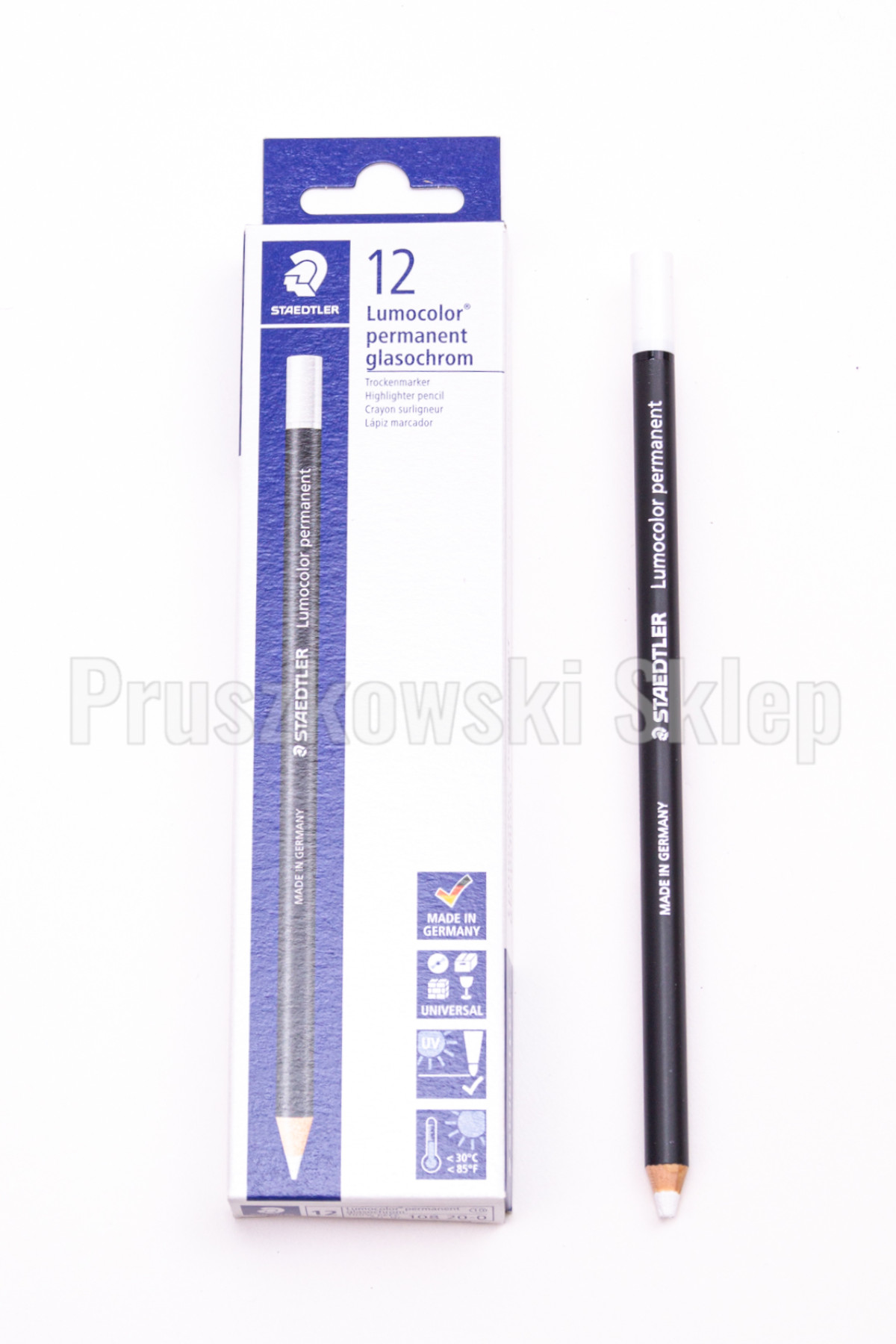 STAEDTLER LUMOCOLOR PERMANENT GLASCHROM WODOODPORNY KOLOROWY OŁÓWEK - obrazek 2