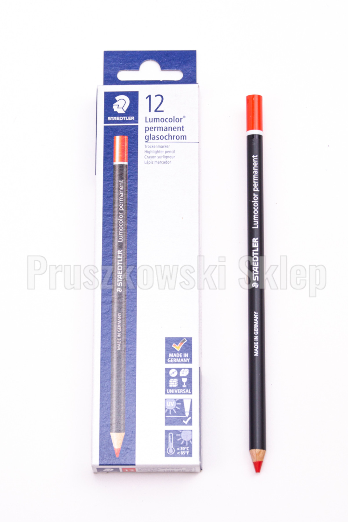 STAEDTLER LUMOCOLOR PERMANENT GLASCHROM WODOODPORNY KOLOROWY OŁÓWEK - obrazek 4