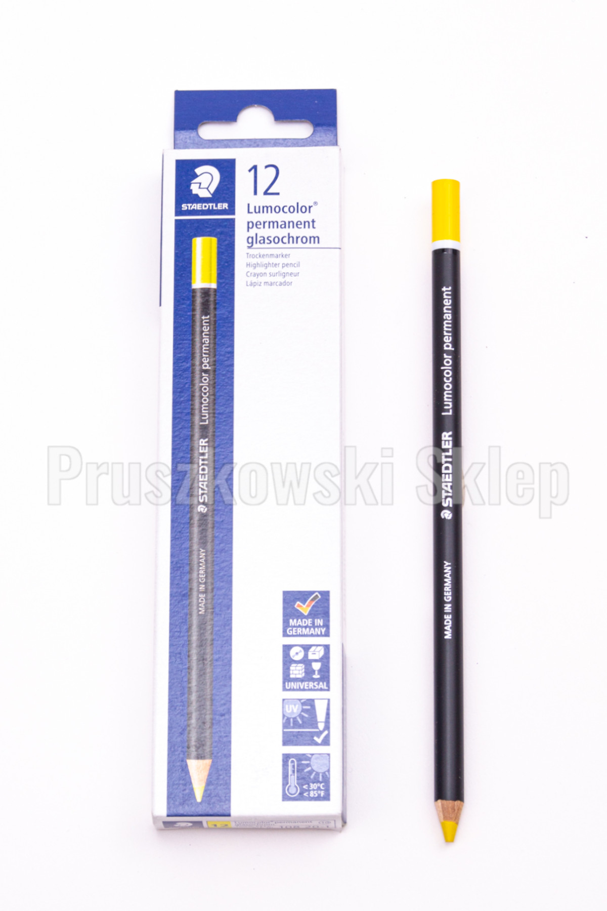 STAEDTLER LUMOCOLOR PERMANENT GLASCHROM WODOODPORNY KOLOROWY OŁÓWEK - obrazek 3